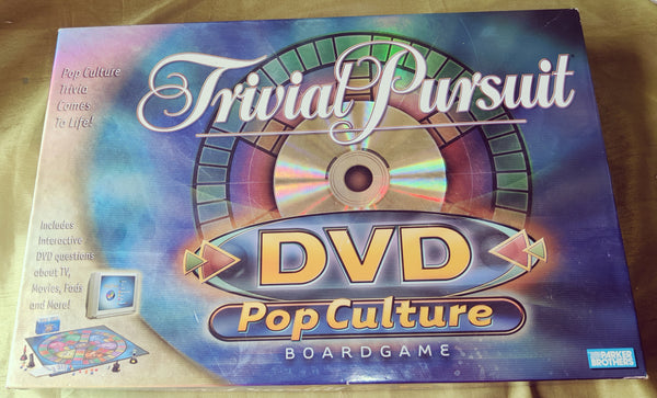 Trivial Pursuit DVD Pop Cultural Board Game By PARKER BROS.