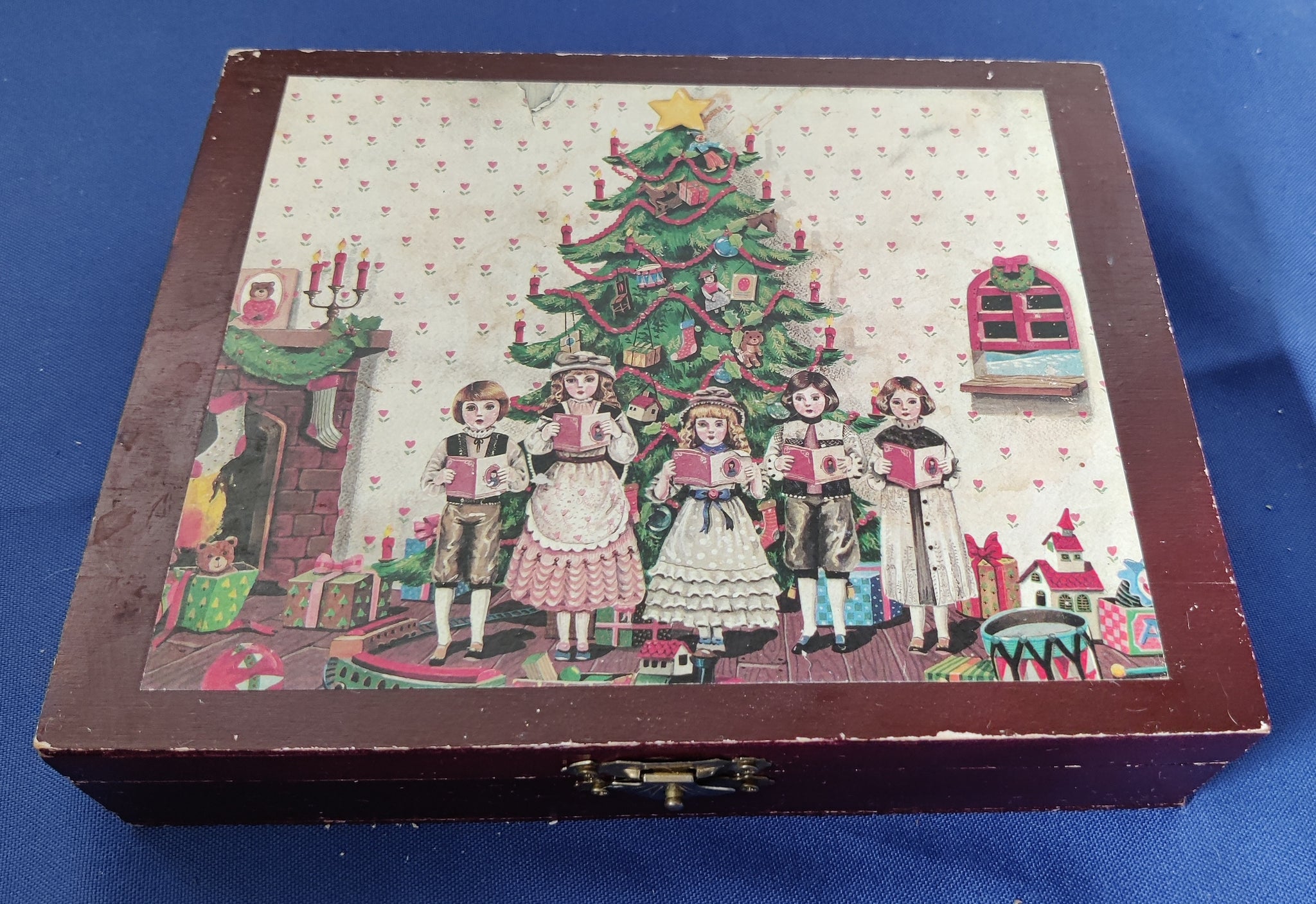 30 Wood Block Christmas Puzzle in Box