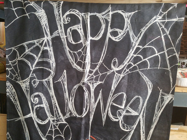 Happy Halloween 27" x 40" Nylon Spider Flag