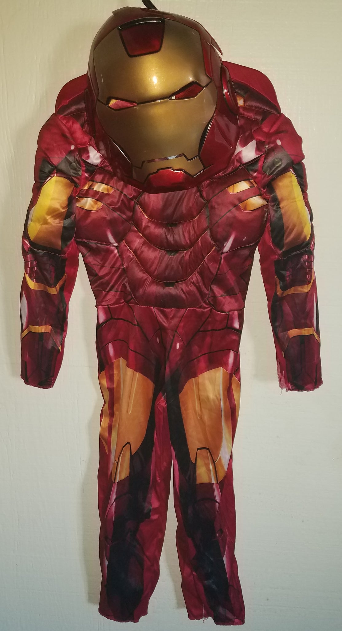 Boys Size 4-6 Padded Iron Man Halloween Costume