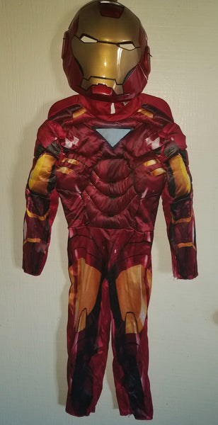 Boys Size 4-6 Padded Iron Man Halloween Costume