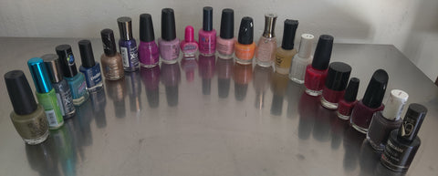 Lot of 22 Various Colors and Brands of Nail Polish (READ DETAILS)