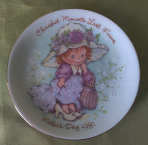 5" Vintage Avon Mother's Day Collectible Plate Cherished Moments