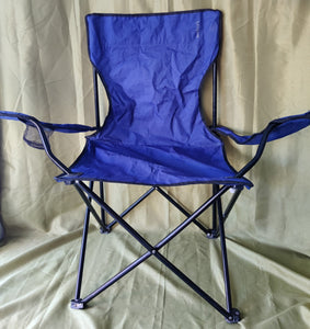 Outdoor Embark Blue Portable Folding Quad Camping Chair