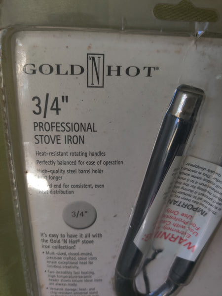 Brand New Gold & Hot 3/4" Professional Stove Iron