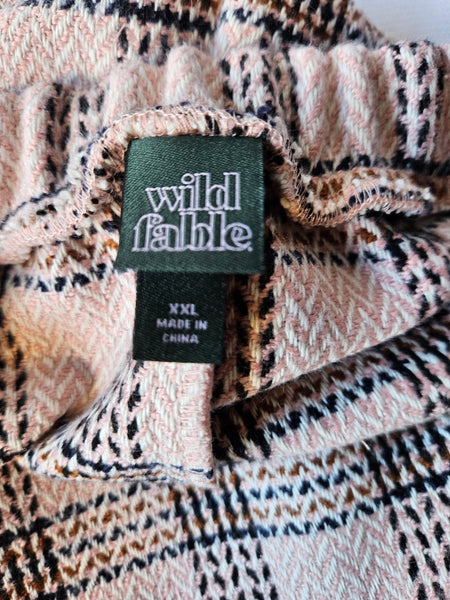 XXL WILD FABLE Plaid Multi-color Skirt