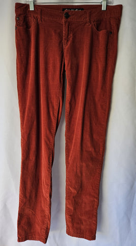 Size 9 CELEBRITY PINK ORIGINAL DENIUM Burnt Orange Corduroy Pants