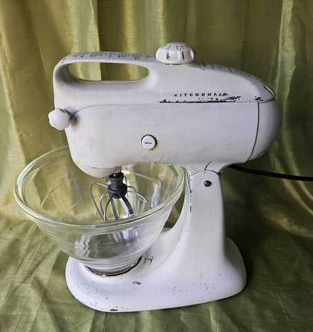 Vintage White Kitchen-aid Bowl Mixer