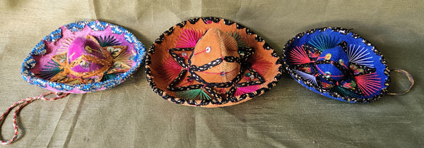 Set of 3 Vintage Sombreros