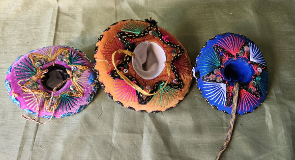 Set of 3 Vintage Sombreros