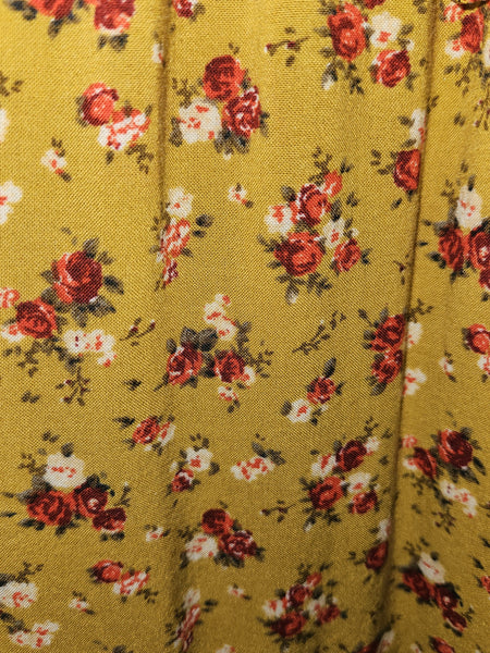 Medium XHILARATION Yellow Floral Dress