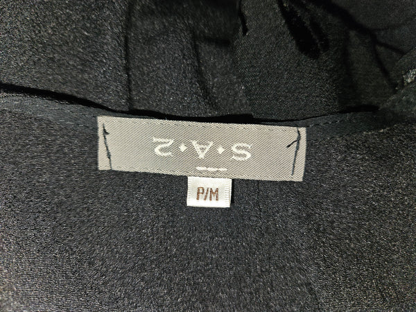 Petite Medium 2AS Multi-Pattern Black Lace Jacket