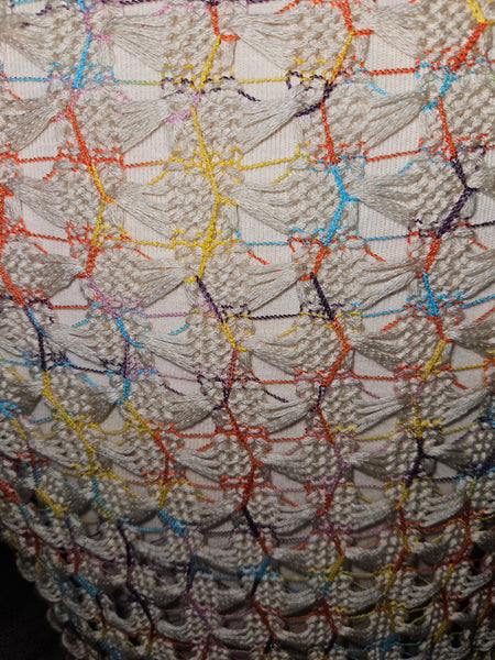 Medium MARGRET BY BE COOL Multi-Color Knit V-Neck Top