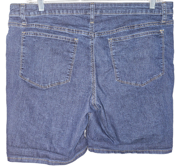 Size 18 LEE RIDERS Mid Rise Blue Jean Shorts