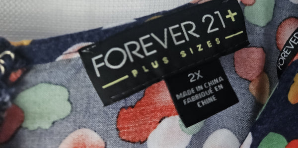 2X FOREVER 21 Multi-color Bubbles Shorts Romper