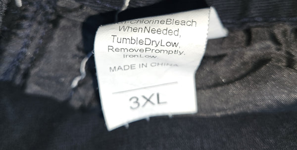 3X UNBRANDED Black Shorts w/ Braided Sides