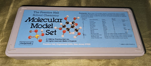 Vintage The Prentice Hall School Chemistry Molecule Model Set