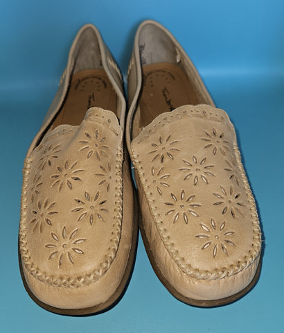 Size 10 Wide THOM MCAN Tan Leather Slip-On Shoes