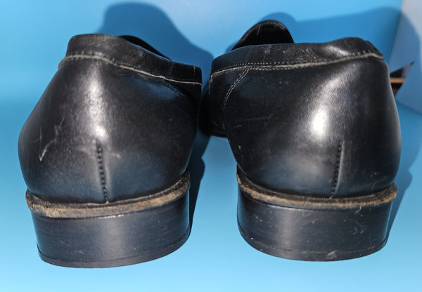 Size 6.5 N. SARTI FIRENZE Italian All Leather Black Loafers