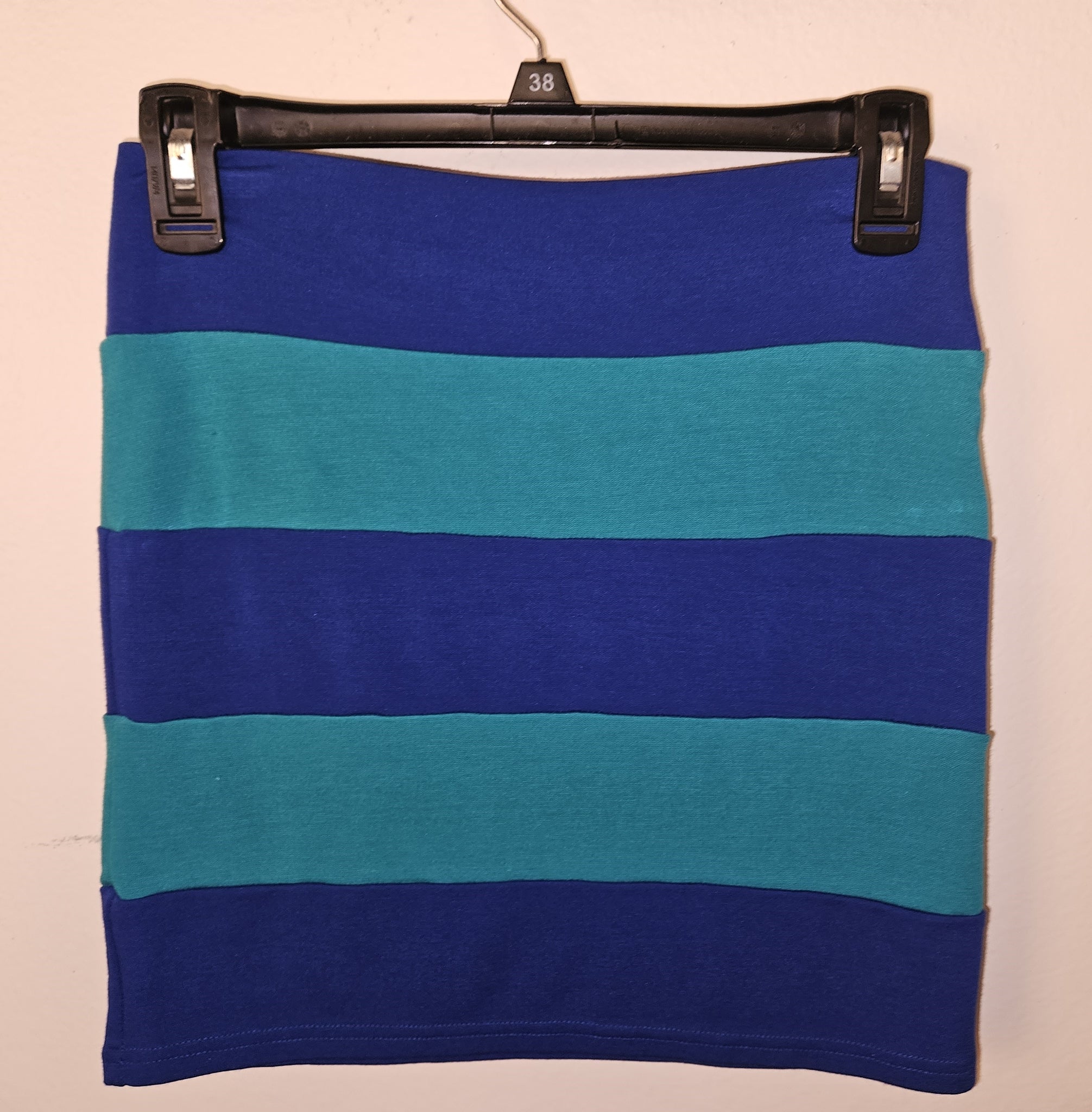 Medium SWOON Blue & Teal Mini Skirt