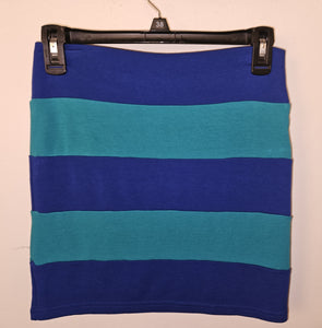 Medium SWOON Blue & Teal Mini Skirt
