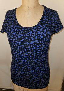 XL Brand New MERONA Black & Blue Patterned Shirt