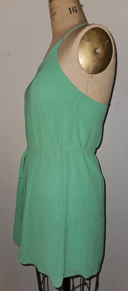 Large NAKED ZEBRA Green Sundress