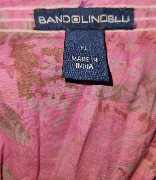 XL BANDOLINOBLU Pink, Yellow & Purple Multi Color Floral Blouse