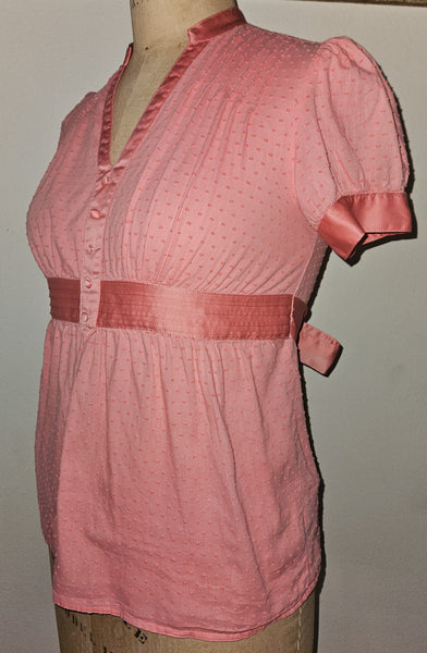 Medium APT 9 Orange Polka Dot Blouse