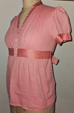 Medium APT 9 Orange Polka Dot Blouse