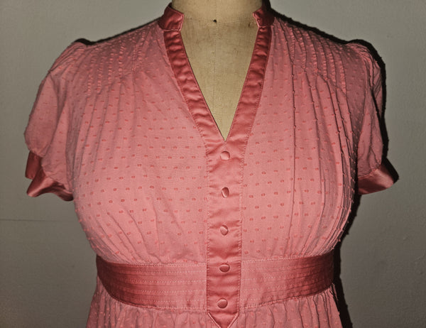 Medium APT 9 Orange Polka Dot Blouse