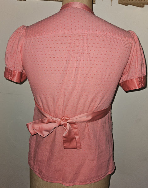 Medium APT 9 Orange Polka Dot Blouse