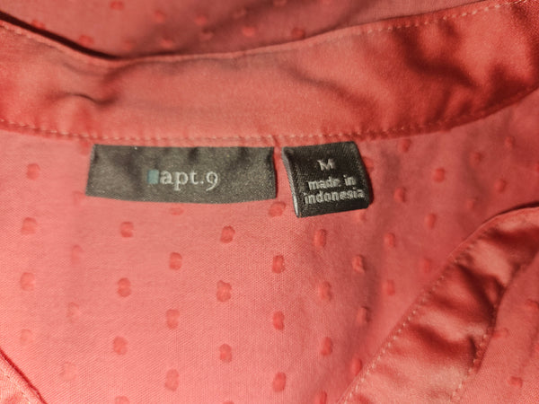 Medium APT 9 Orange Polka Dot Blouse