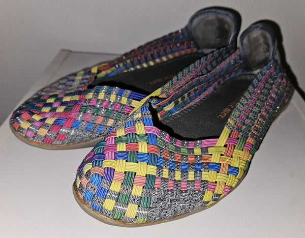 Size 6.5 (37) BERNIE MEV Catwalk Colorful Slip-on Shoes