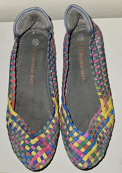 Size 6.5 (37) BERNIE MEV Catwalk Colorful Slip-on Shoes