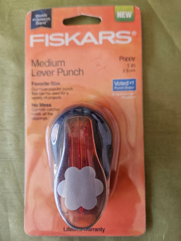 Brand New FISKARS "Poppy" Medium Lever Punch