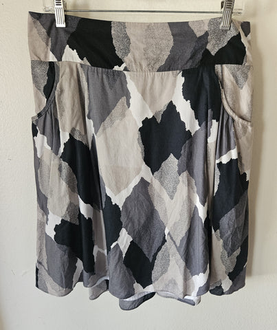 Medium MOSSIMO Black, Gray & White Skirt