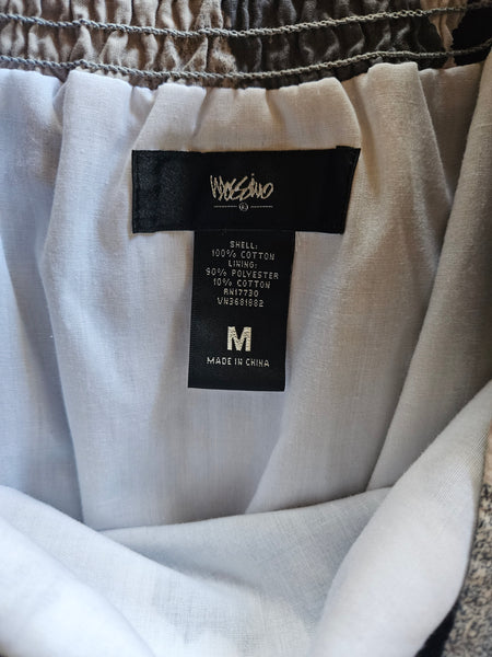 Medium MOSSIMO Black, Gray & White Skirt