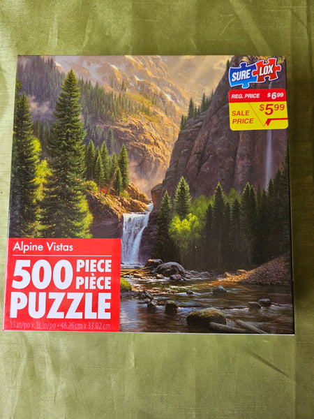 Set of Two Brand New 500 Piece Alpine Vistas Puzzles