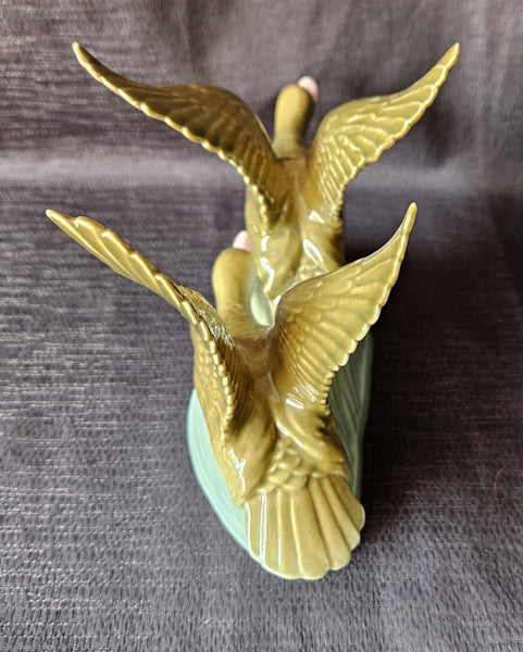 New in Box Two Flying Geese Statue Made in North Korea