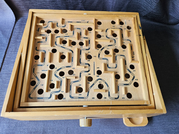 Vintage Labyrinth Wood Game (Wood Box Only)