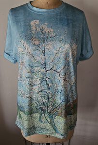 3X UNBRANDED Blue Tree Landscape Shirt
