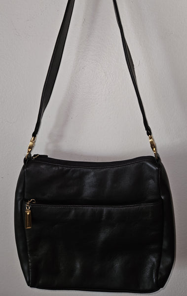 CHARTER CLUB CLASSICS Dark Brown Genuine Leather Hang Bag