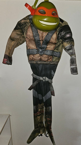 Medium Teenage Mutant Ninja Turtle Michelangelo Padded Halloween Costume w/ Talking Mask