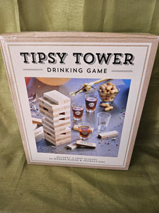 TIPSY TOWER Jenga Style Drinking Game (READ DETAILS)