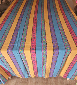 39" x 75" Striped DISNEY Pattern Tablecloth / Sheet