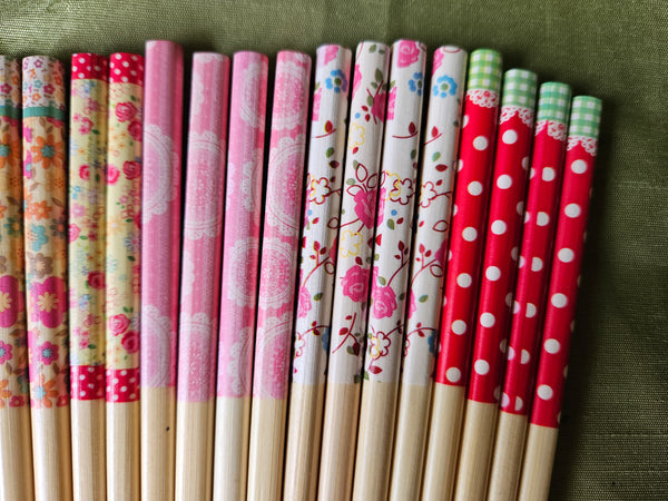 Set of 10 Pairs Brand New Wood Colorful Decorative Chopsticks