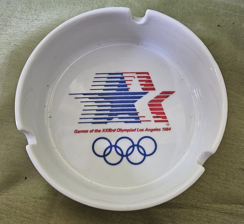 Vintage 1984 Los Angeles Olympics Ashtray