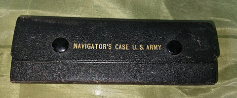Vintage Compass / Drafting Tools Navigator's Case U.S. Army