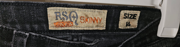 Kids Size 14 RSQ Black Skinny Jeans